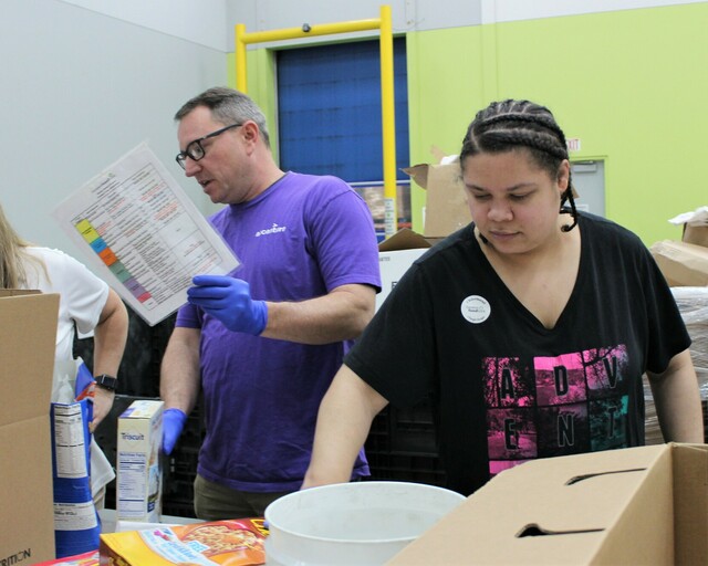 Coco at Foodbank for employment services